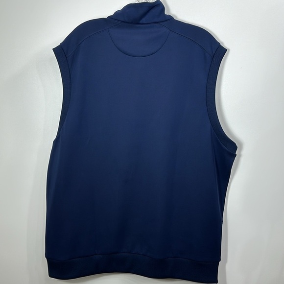 Bobby Jones Rule 18 Performance Fabric Navy Quarter Zip Vest size XL. NWT. - Picture 10 of 12
